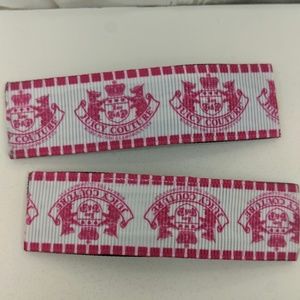 Juicy Couture alligator hair clips